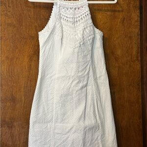 Lilly Pulitzer White Textured Mini Dress